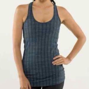 Lululemon Cool Racerback Tank Ziggy Wee August Inkwell Small